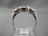 ESTATE .11CT DIAMOND 14K WHITE GOLD 3D MARQUISE 3 STONE WEDDING ANNIVERSARY RING