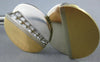 LARGE 1.5CT DIAMOND 14K 2 TONE GOLD SUN & MOON ECLIPSE CIRCULAR CLIP ON EARRINGS