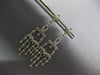 .52CT DIAMOND 14KT WHITE GOLD 3D FILIGREE MILGRAIN CHANDELIER HANGING EARRINGS