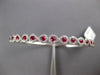 1.35CT DIAMOND & AAA RUBY 18KT WHITE GOLD INFINITY SEMI ETENRITY BANGLE BRACELET