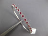 1.35CT DIAMOND & AAA RUBY 18KT WHITE GOLD INFINITY SEMI ETENRITY BANGLE BRACELET