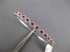 1.35CT DIAMOND & AAA RUBY 18KT WHITE GOLD INFINITY SEMI ETENRITY BANGLE BRACELET
