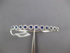 1.39CT DIAMOND & AAA SAPPHIRE 18KT WHITE GOLD 3D SEMI ETENRITY BANGLE BRACELET