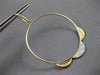 ESTATE LARGE .33CT DIAMOND 14KT YELLOW GOLD SUNFLOWER LEVERBACK HANGING EARRINGS