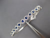 1.39CT DIAMOND & AAA SAPPHIRE 18KT WHITE GOLD 3D SEMI ETENRITY BANGLE BRACELET