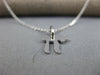 SMALL 14K WHITE GOLD CLASSIC CHAI LIFE FLOATING PENDANT WITH CHAIN #26789