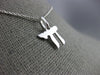 SMALL 14K WHITE GOLD CLASSIC CHAI LIFE FLOATING PENDANT WITH CHAIN #26789