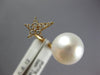 ESTATE .12CT DIAMOND & AAA SOUTH SEA PEARL 18KT YELLOW GOLD 3D CLASSIC STAR RING