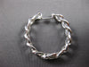 LARGE 1.23CT DIAMOND 14KT WHITE GOLD INSIDE OUT LOVE KNOT HOOP HANGING EARRINGS