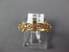 ESTATE .14CT DIAMOND 18KT ROSE GOLD 3D CLASSIC FILIGREE FLOWER FUNN RING