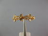 ESTATE .14CT DIAMOND 18KT ROSE GOLD 3D CLASSIC FILIGREE FLOWER FUNN RING