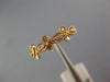 ESTATE .14CT DIAMOND 18KT ROSE GOLD 3D CLASSIC FILIGREE FLOWER FUNN RING