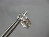 ESTATE .44CT DIAMOND 18KT WHITE GOLD 3D ROUND & BAGUETTE HUGGIE HOOP EARRINGS