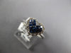 .73CT DIAMOND & AAA SAPPHIRE 14KT WHITE GOLD PRINCESS & ROUND HEART SHAPE RING
