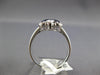 .73CT DIAMOND & AAA SAPPHIRE 14KT WHITE GOLD PRINCESS & ROUND HEART SHAPE RING