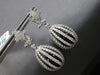 LARGE 17.9CT DIAMOND & AAA BLACK ONYX 14K WHITE GOLD CHANDELIER HANGING EARRINGS