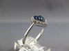 .73CT DIAMOND & AAA SAPPHIRE 14KT WHITE GOLD PRINCESS & ROUND HEART SHAPE RING