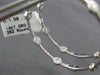 EXTRA LARGE 1.58CT DIAMOND 14KT WHITE GOLD 3D INSIDE OUT HOOP HANGING EARRINGS