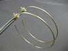 EXTRA LARGE .10CT DIAMOND 14KT YELLOW GOLD 3D STAR FUN HOOP HANGING EARRINGS