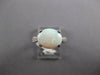 2.43CT DIAMOND & AAA OPAL 18KT WHITE GOLD OVAL & ROUND CLASSIC ENGAGEMENT RING