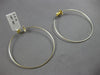 EXTRA LARGE .10CT DIAMOND 14KT YELLOW GOLD 3D STAR FUN HOOP HANGING EARRINGS