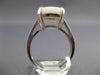2.43CT DIAMOND & AAA OPAL 18KT WHITE GOLD OVAL & ROUND CLASSIC ENGAGEMENT RING
