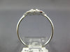 WIDE .32CT DIAMOND 18KT WHITE GOLD 3D 3 STONE FILIGREE MILGRAIN ANNIVERSARY RING