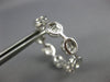LARGE 2.07CT DIAMOND 18KT WHITE GOLD BAGUETTE INSIDE OUT HOOP HANGING EARRINGS