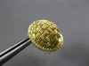 ESTATE LARGE .44CT DIAMOND 18KT YELLOW GOLD 3D DOME SHAPE WOVEN CLIP ON EARRINGS