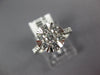 ESTATE LARGE 1.0CT DIAMOND 18KT WHITE GOLD 3D CLUSTER CLASSIC ENGAGEMENT RING