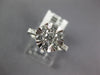 ESTATE LARGE 1.0CT DIAMOND 18KT WHITE GOLD 3D CLUSTER CLASSIC ENGAGEMENT RING