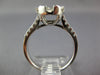 ESTATE LARGE 1.0CT DIAMOND 18KT WHITE GOLD 3D CLUSTER CLASSIC ENGAGEMENT RING