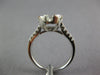 ESTATE LARGE 1.0CT DIAMOND 18KT WHITE GOLD 3D CLUSTER CLASSIC ENGAGEMENT RING