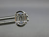 .46CT DIAMOND 18KT WHITE GOLD 3D ROUND & BAGUETTE INVISIBLE SQUARE STUD EARRINGS