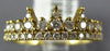 ESTATE .53CT DIAMOND 18KT YELLOW GOLD 3D CROWN PRINCESS RING