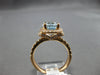 2.62CT DIAMOND & AAA AQUAMARINE 14KT ROSE GOLD OVAL & ROUND HALO ENGAGEMENT RING