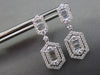 1.20CT DIAMOND 18KT WHITE GOLD ROUND & BAGUETTE HEXAGON CLASSIC HANGING EARRINGS