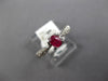 .51CT DIAMOND & AAA RUBY 14KT WHITE GOLD 3D OVAL & ROUND FRIENDSHIP PROMISE RING
