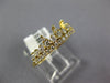 ESTATE .53CT DIAMOND 18KT YELLOW GOLD 3D CROWN PRINCESS RING