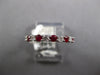 .90CT DIAMOND & AAA RUBY 18KT WHITE GOLD 3D CLASSIC SHARE PRONG ANNIVERSARY RING