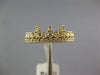 ESTATE .53CT DIAMOND 18KT YELLOW GOLD 3D CROWN PRINCESS RING