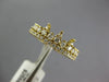 ESTATE .53CT DIAMOND 18KT YELLOW GOLD 3D CROWN PRINCESS RING