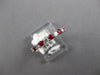.90CT DIAMOND & AAA RUBY 18KT WHITE GOLD 3D CLASSIC SHARE PRONG ANNIVERSARY RING