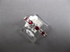 .90CT DIAMOND & AAA RUBY 18KT WHITE GOLD 3D CLASSIC SHARE PRONG ANNIVERSARY RING