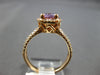 1.66CT DIAMOND & AAA AMETHYST 14KT ROSE GOLD 3D PEAR SHAPE HALO ENGAGEMENT RING