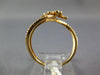 ESTATE .32CT DIAMOND 18KT ROSE GOLD 3D FLOWER CLASSIC SWIRL FUN RING