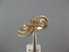 ESTATE .32CT DIAMOND 18KT ROSE GOLD 3D FLOWER CLASSIC SWIRL FUN RING