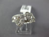 ESTATE WIDE 1.30CT DIAMOND 18KT WHITE GOLD 3D DOUBLE HEART LOVE RING