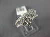 ESTATE WIDE 1.30CT DIAMOND 18KT WHITE GOLD 3D DOUBLE HEART LOVE RING