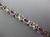 5.24CT DIAMOND & AAA PINK SAPPHIRE 18K WHITE GOLD OVAL & ROUND TENNIS X BRACELET